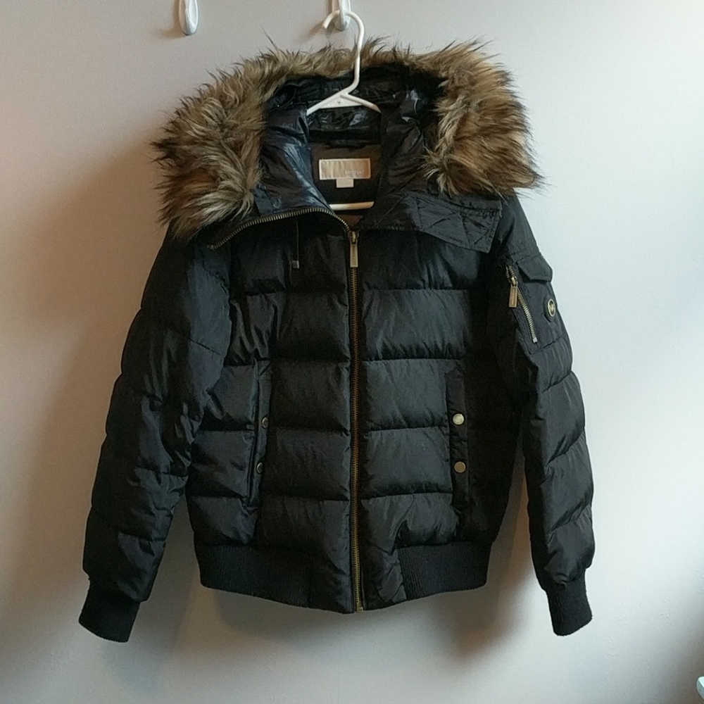 Michael Kors black puffer coat